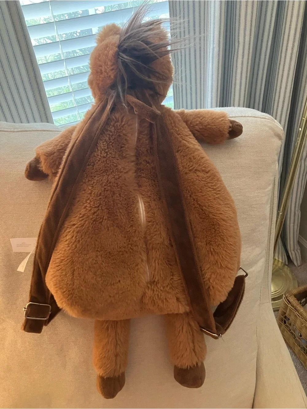 Mon Ami Truffles Horse Backpack - Soft Cozy Carry